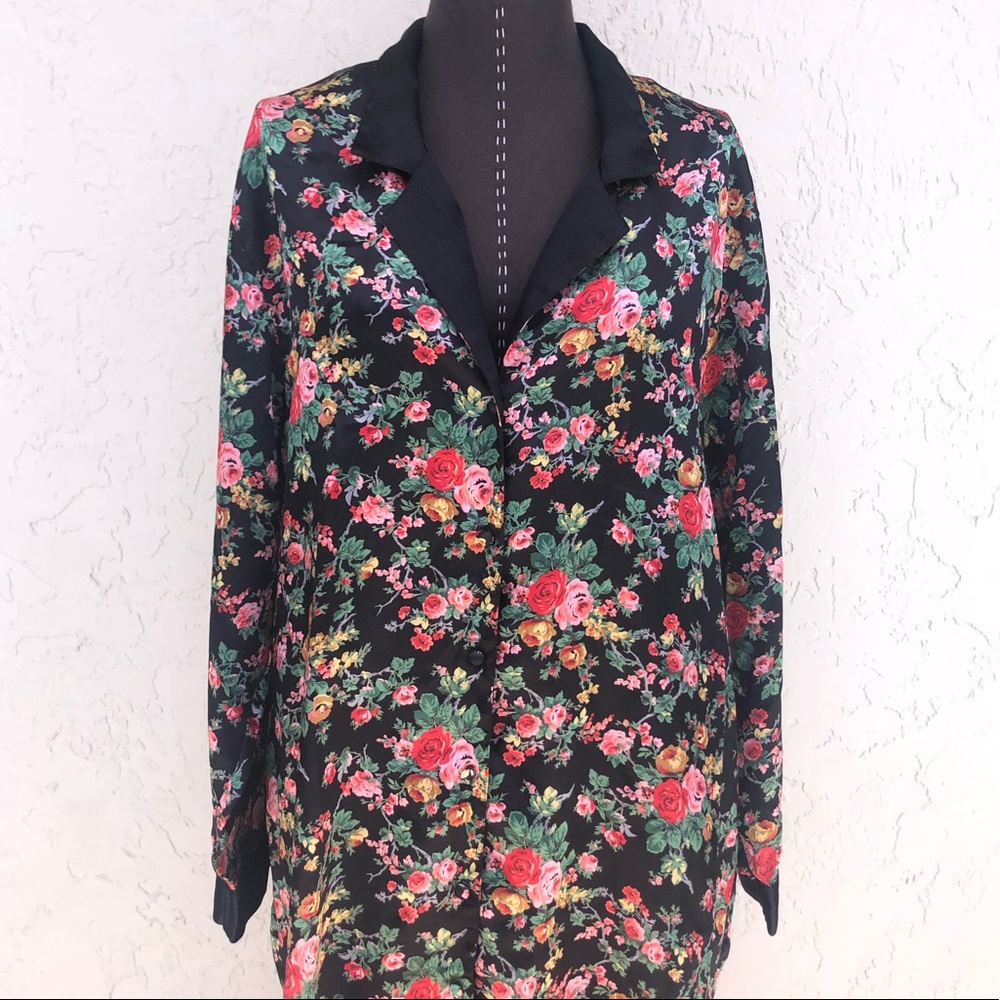 Victoria’s Secret vintage gold label nightgown rose floral women’s medium sweet!